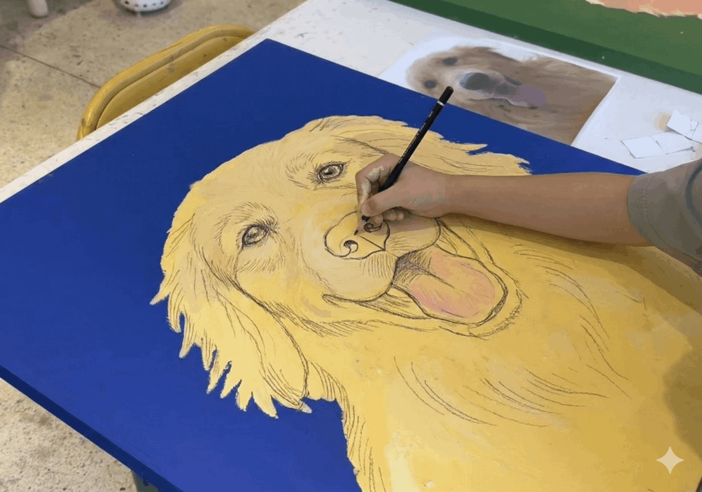 children creating art at Wonderlab Kids in pymble