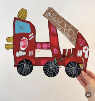 children creating art at Wonderlab Kids in st ives