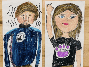 children creating art at Wonderlab Kids in gordon